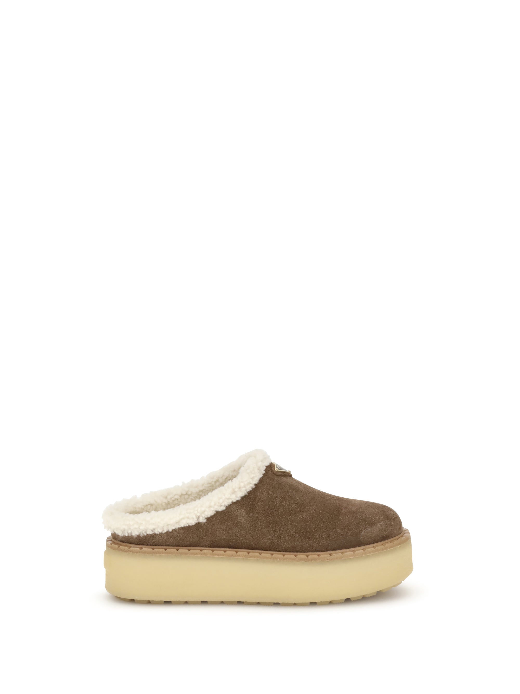 PRADA 37.5 platform mules