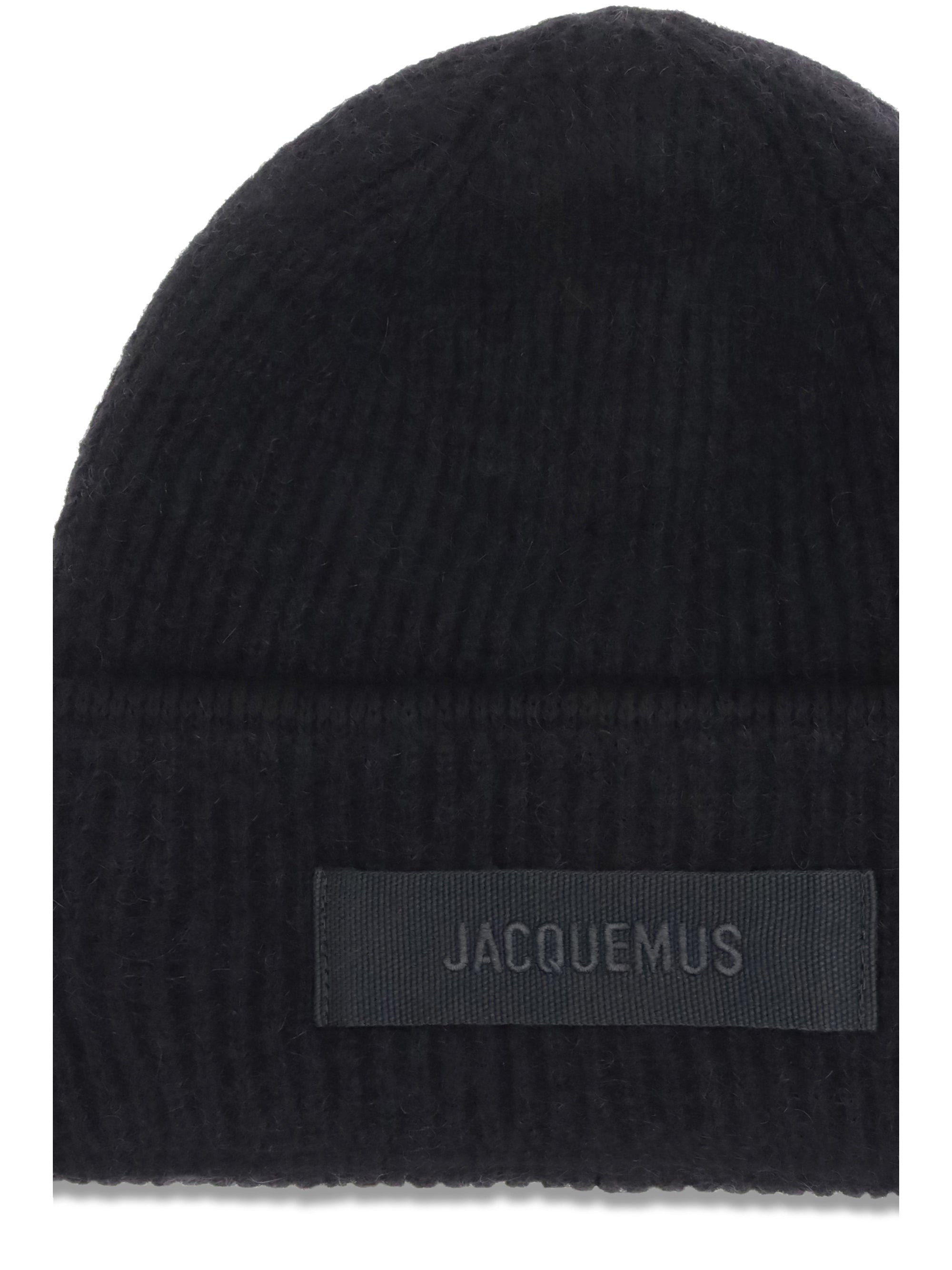 JACQUEMUS OS gros grain ribbed beanie