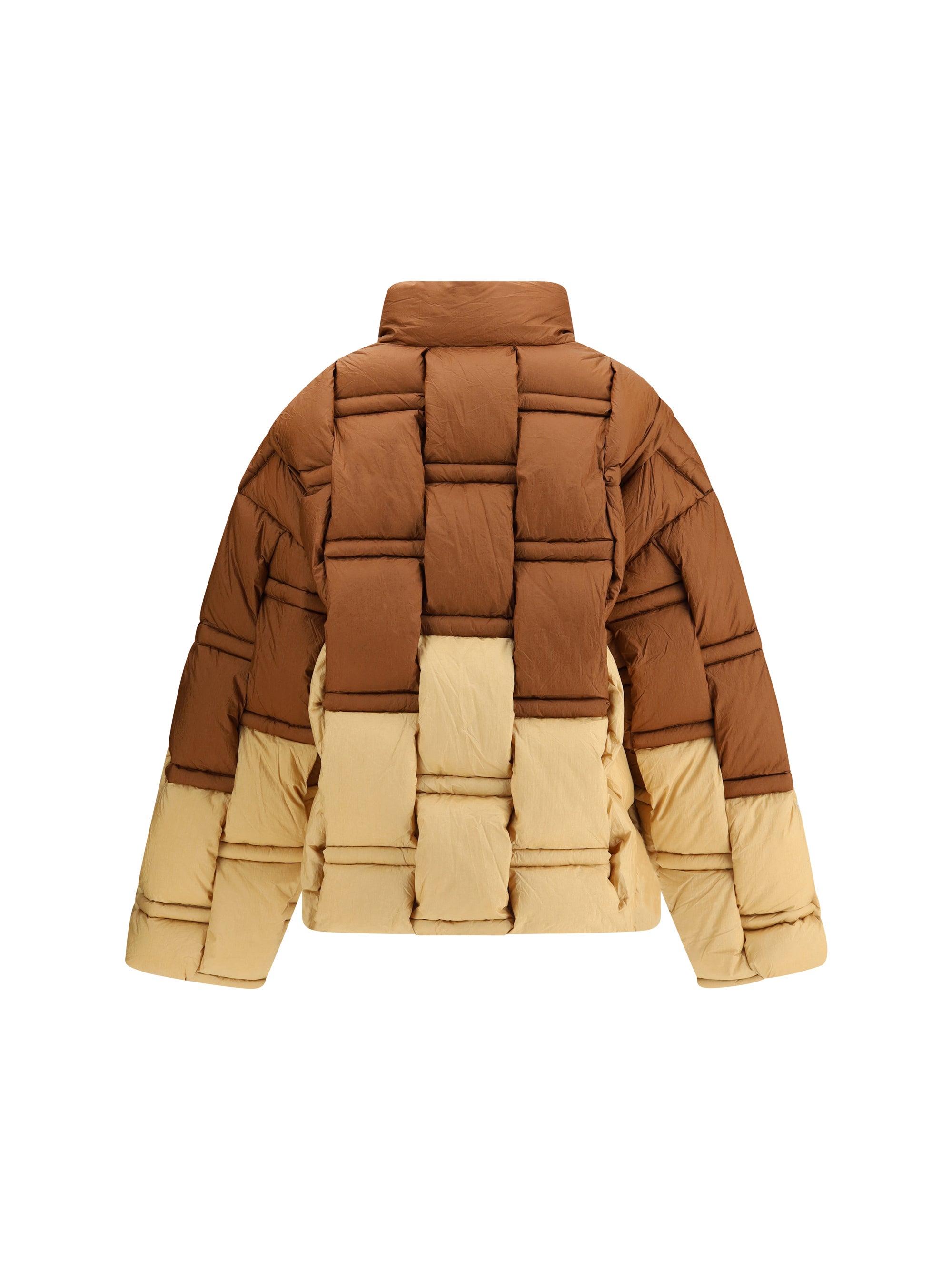 RAXXY M zip-up bicolor down jacket