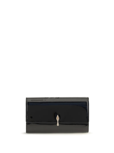 bettina patent leather chain wallet