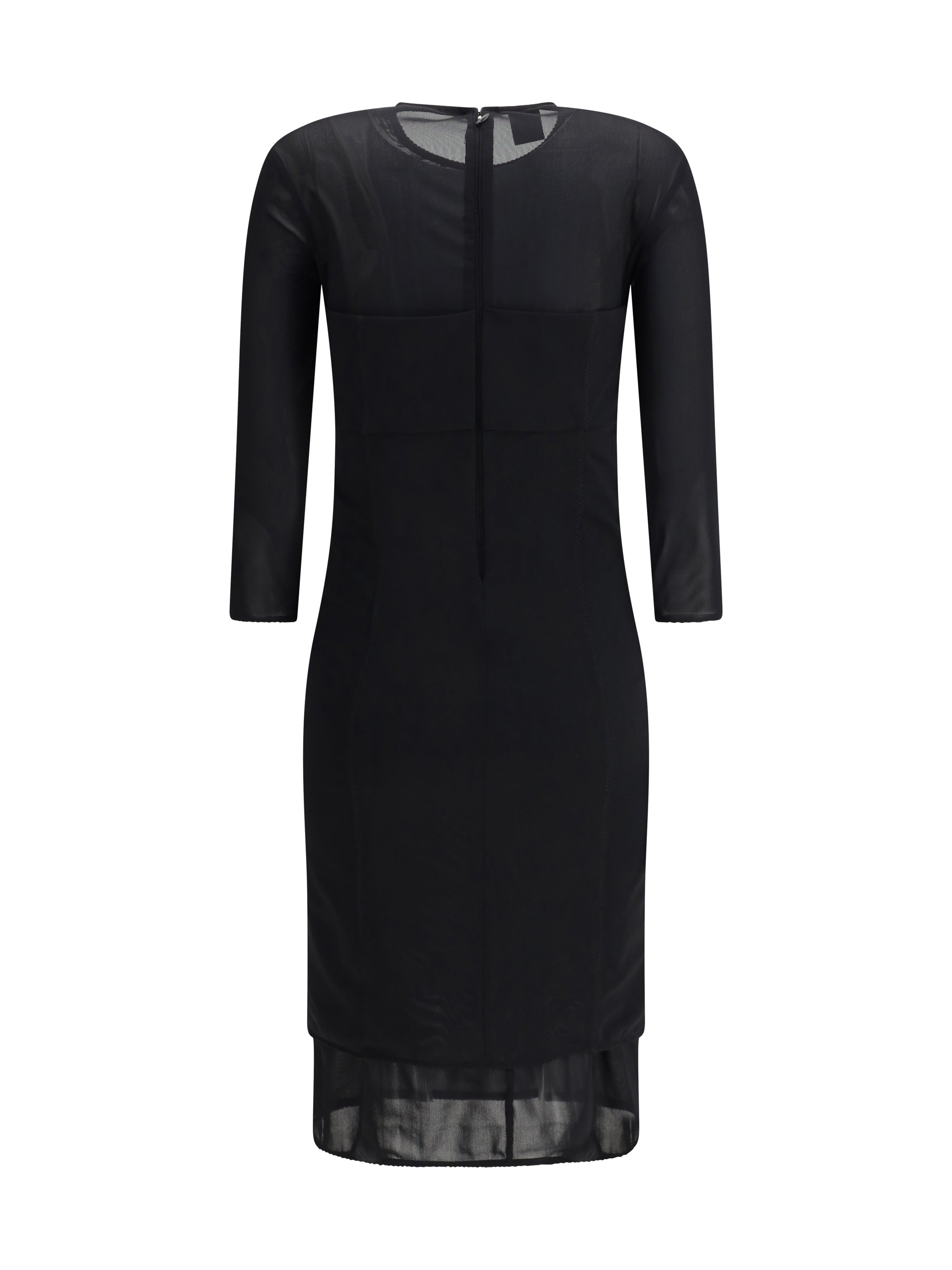PINKO 40 knee-length dress with sheer inserts