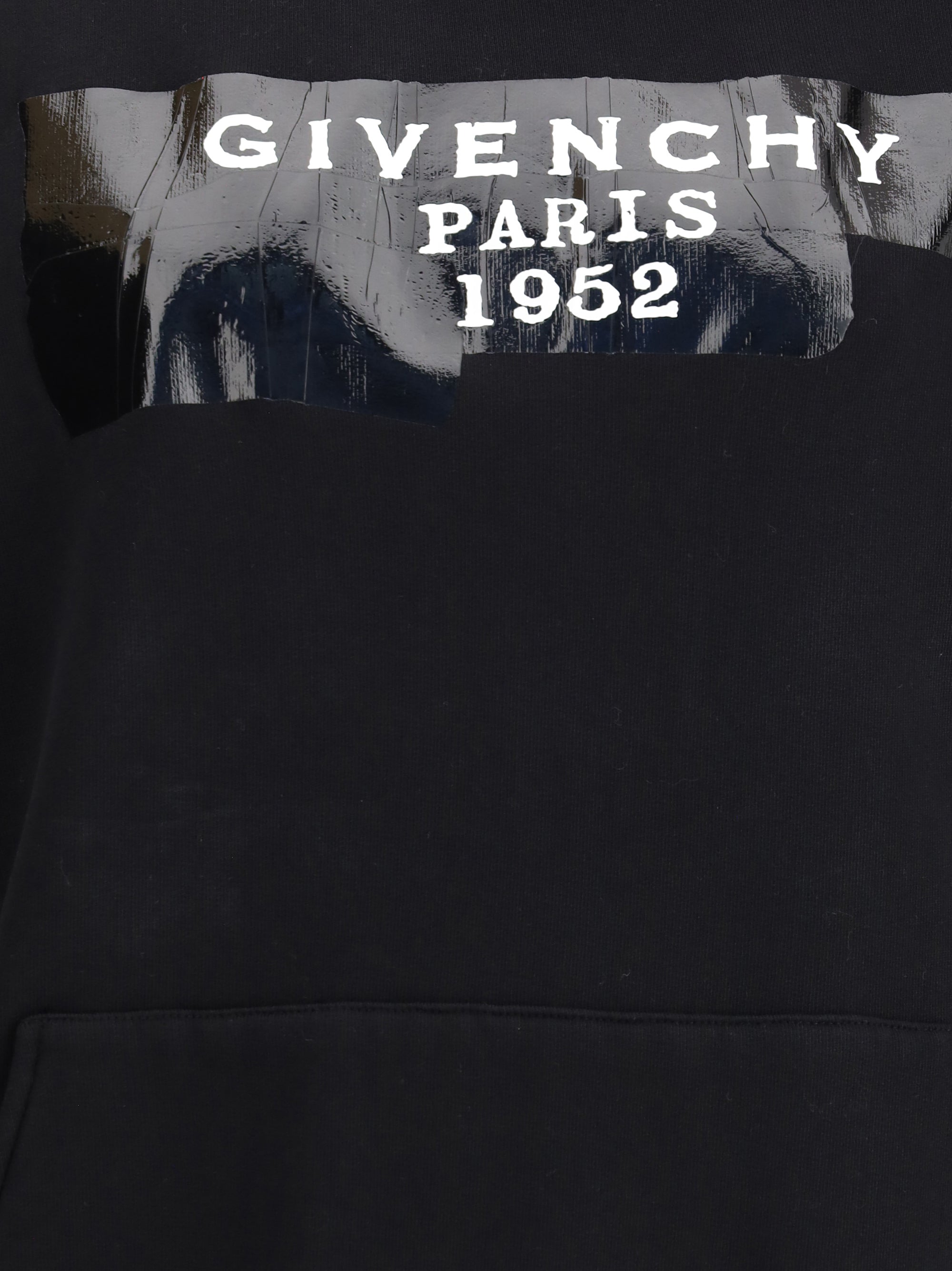 GIVENCHY L gauzy fabric hoodie with givenchy tape