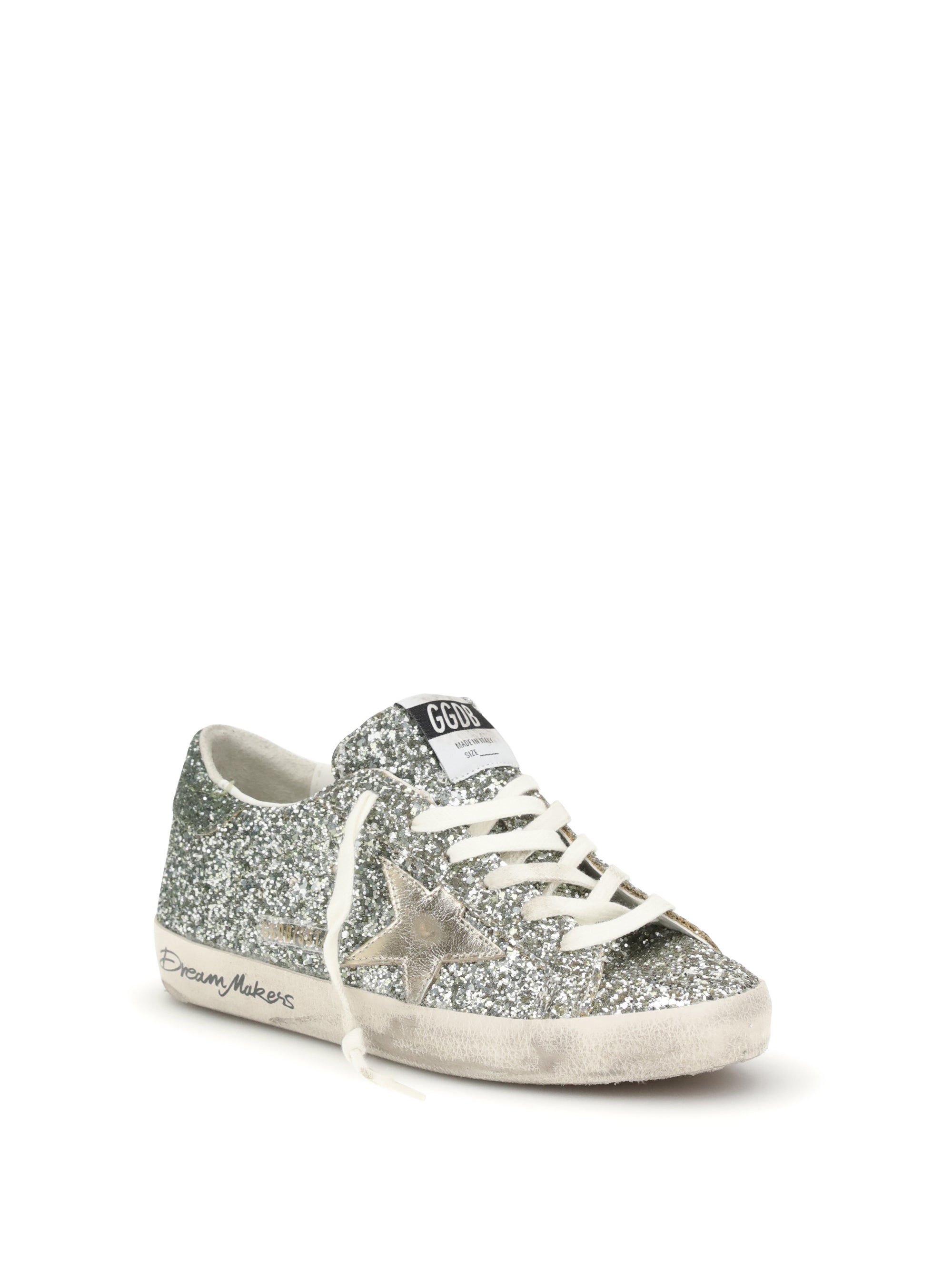 GOLDEN GOOSE 36 super-star glitter sneakers