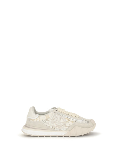 leather and lace sneakers