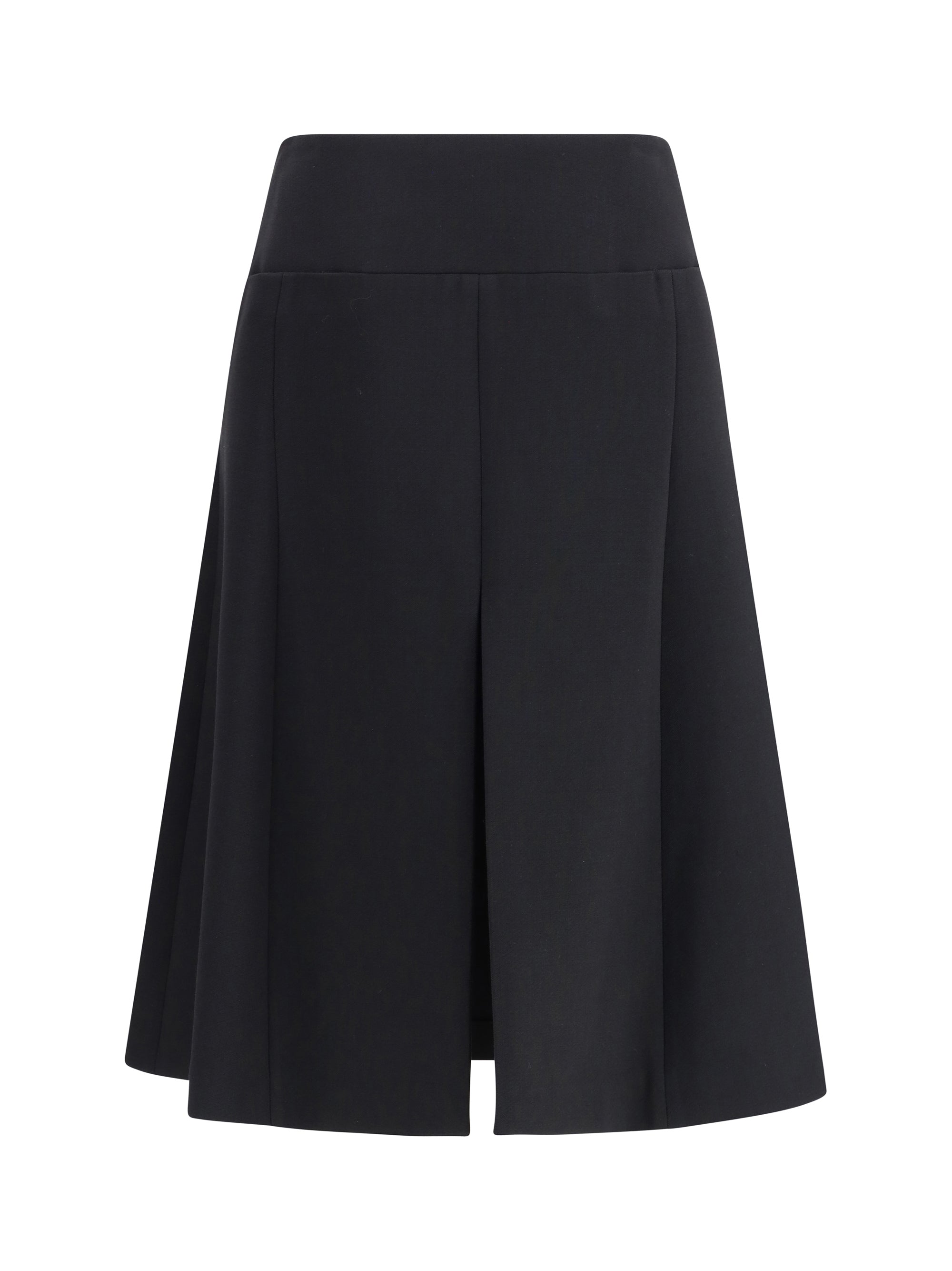 ALAIA 38 stretch wool slit skirt