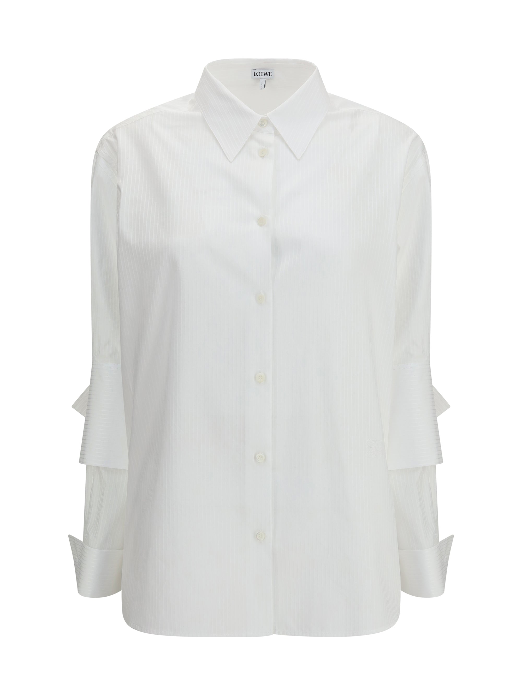 LOEWE 36 textured cotton poplin shirt