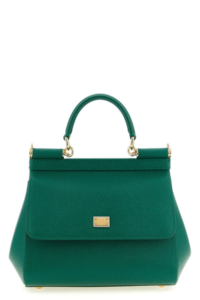 small sicily dauphine calf leather handbag