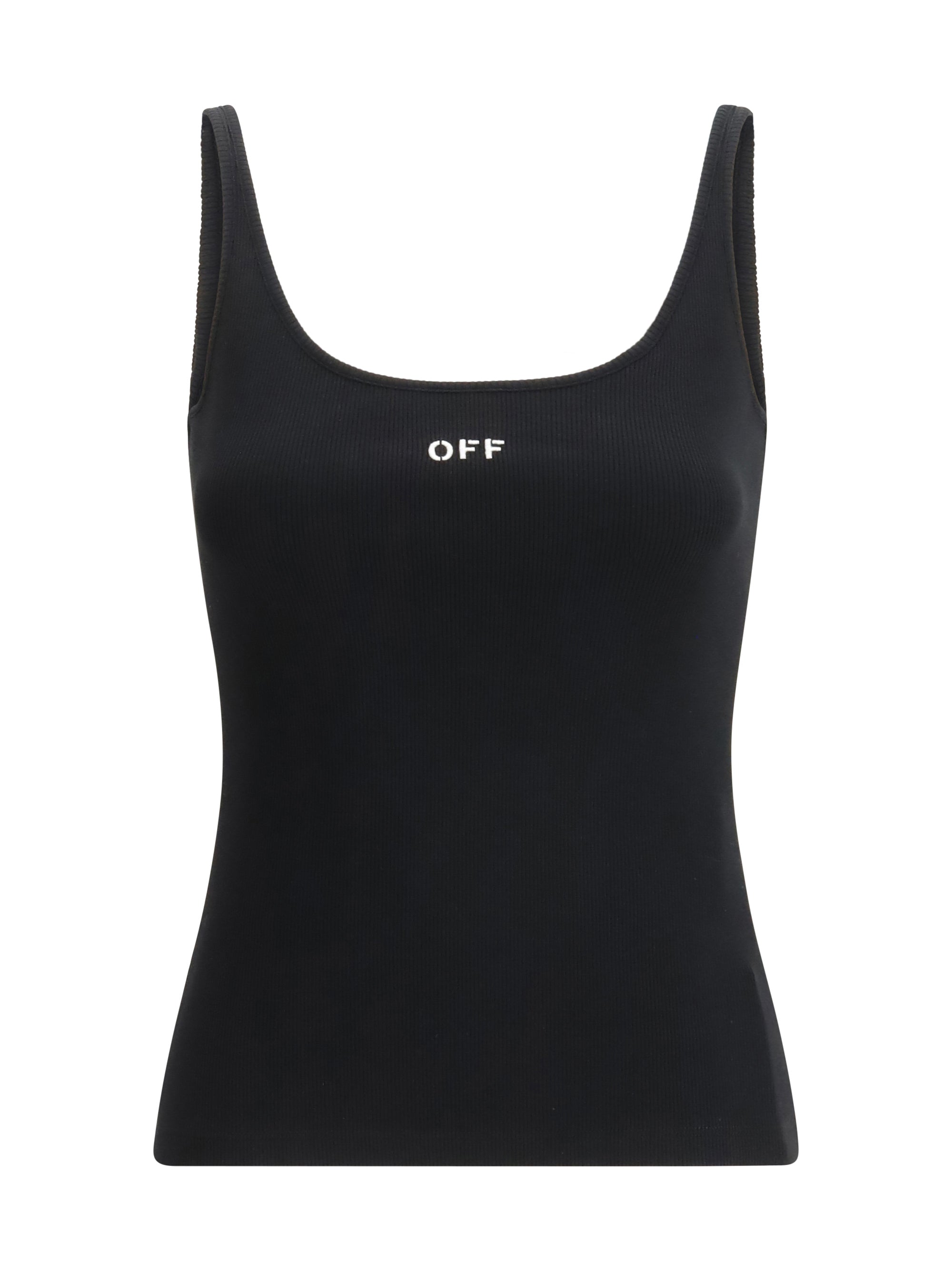 OFF-WHITE 38 off stamp rib tank top