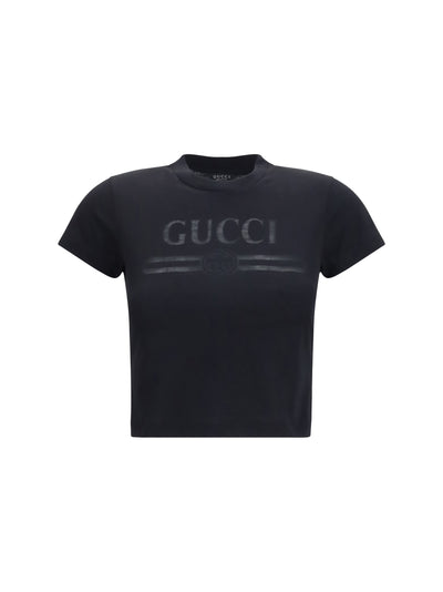 cotton jersey t-shirt with devoré detail