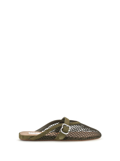 flat mesh mules