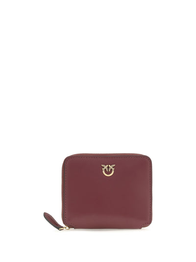leather zip-around wallet