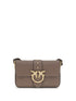 PINKO OS love leather shoulder bag