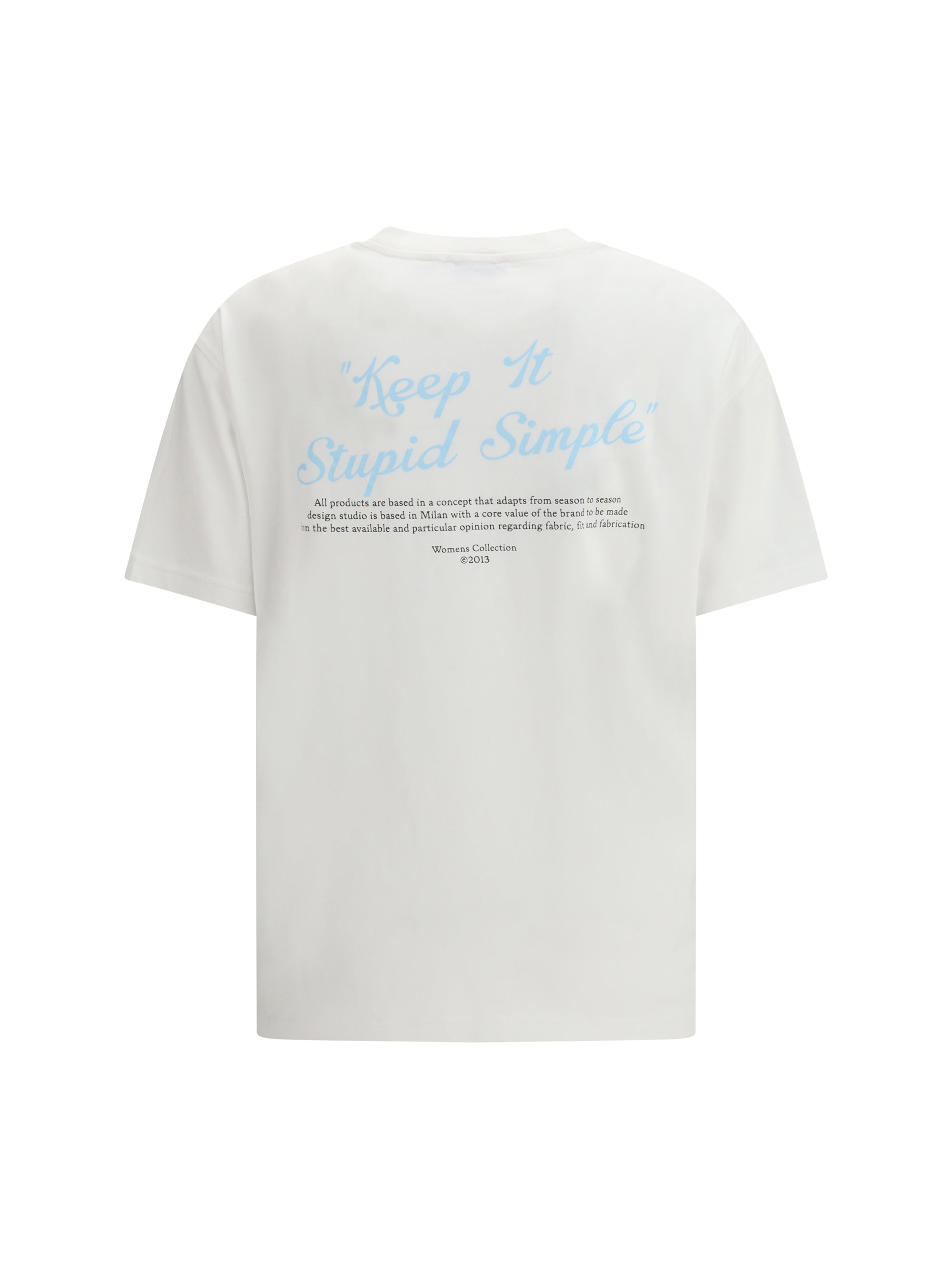 OFF-WHITE L kiss quote t-shirt