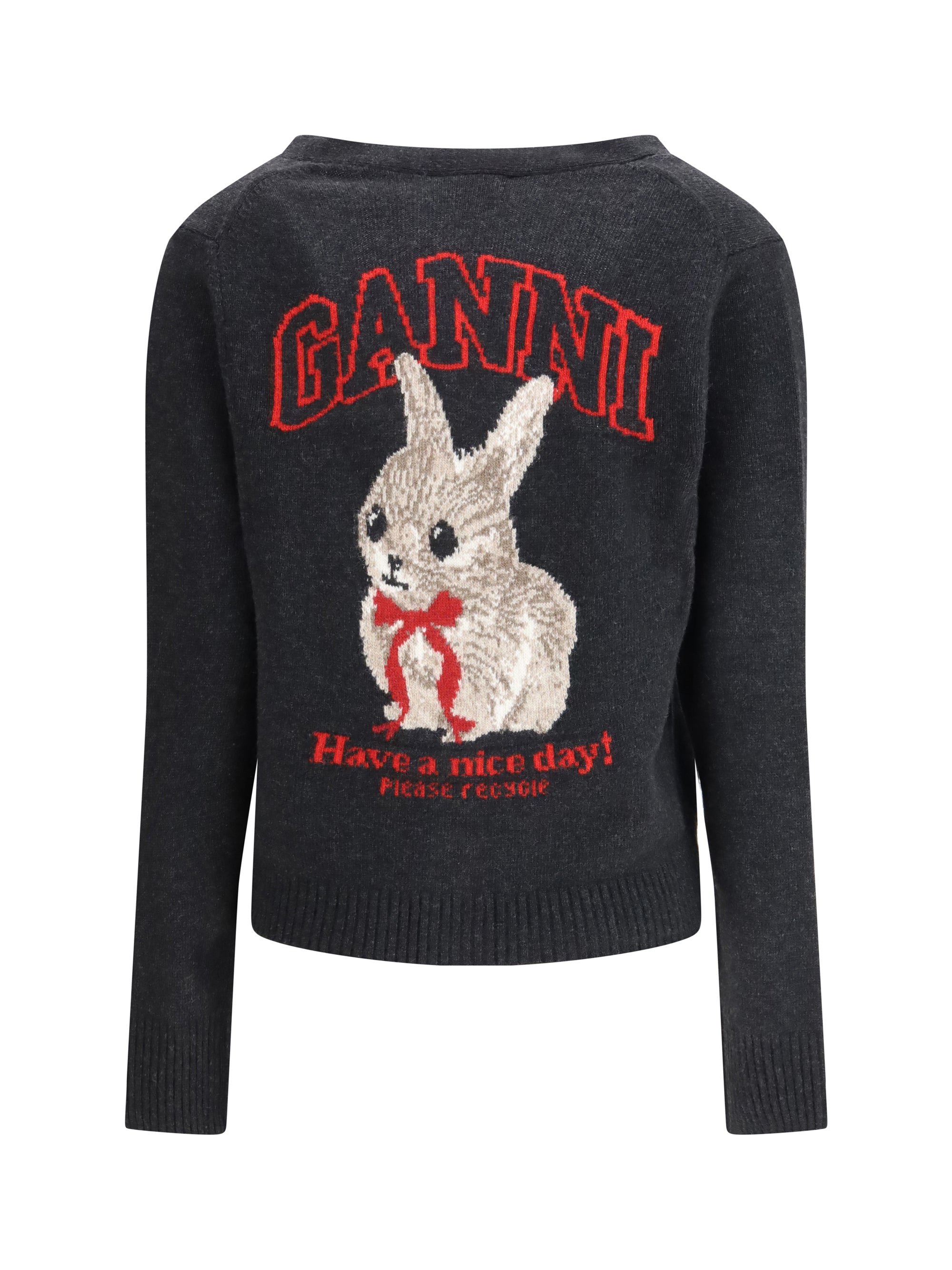 GANNI M wool-blend cardigan