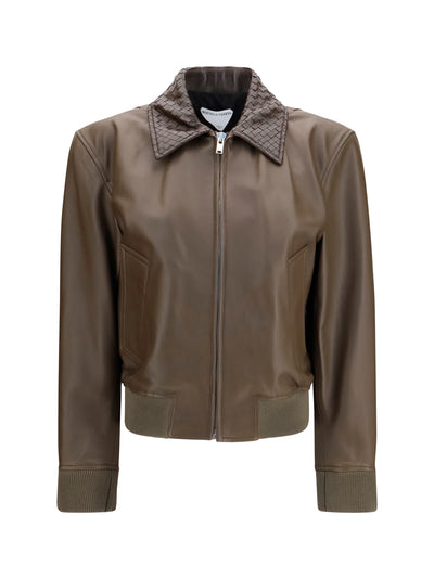 glossy leather jacket