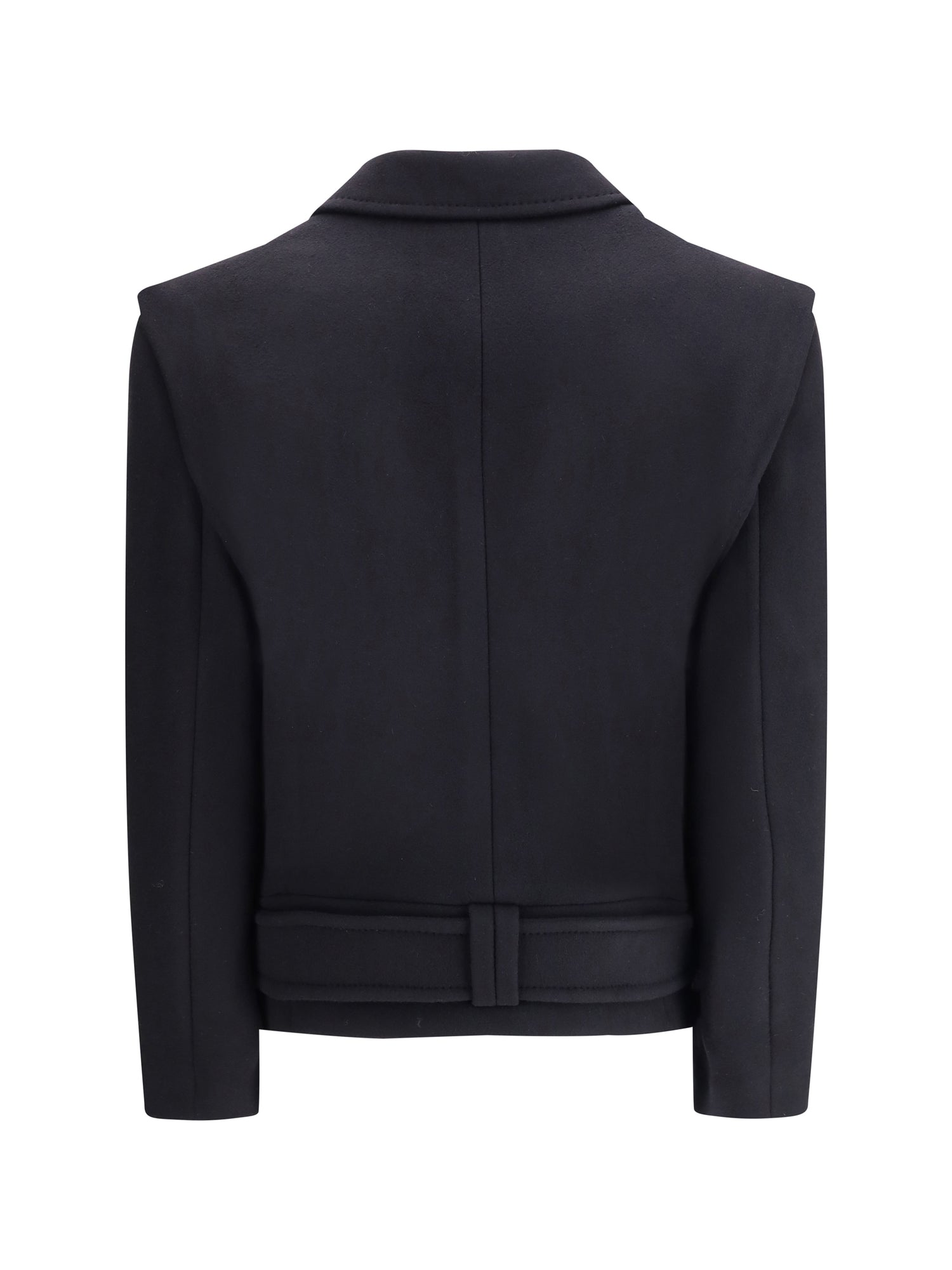 BALMAIN 36 wool double-breasted coat