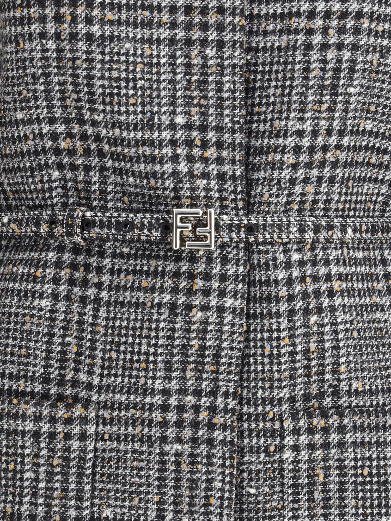 FENDI 40 wool and cotton tweed blouson jacket