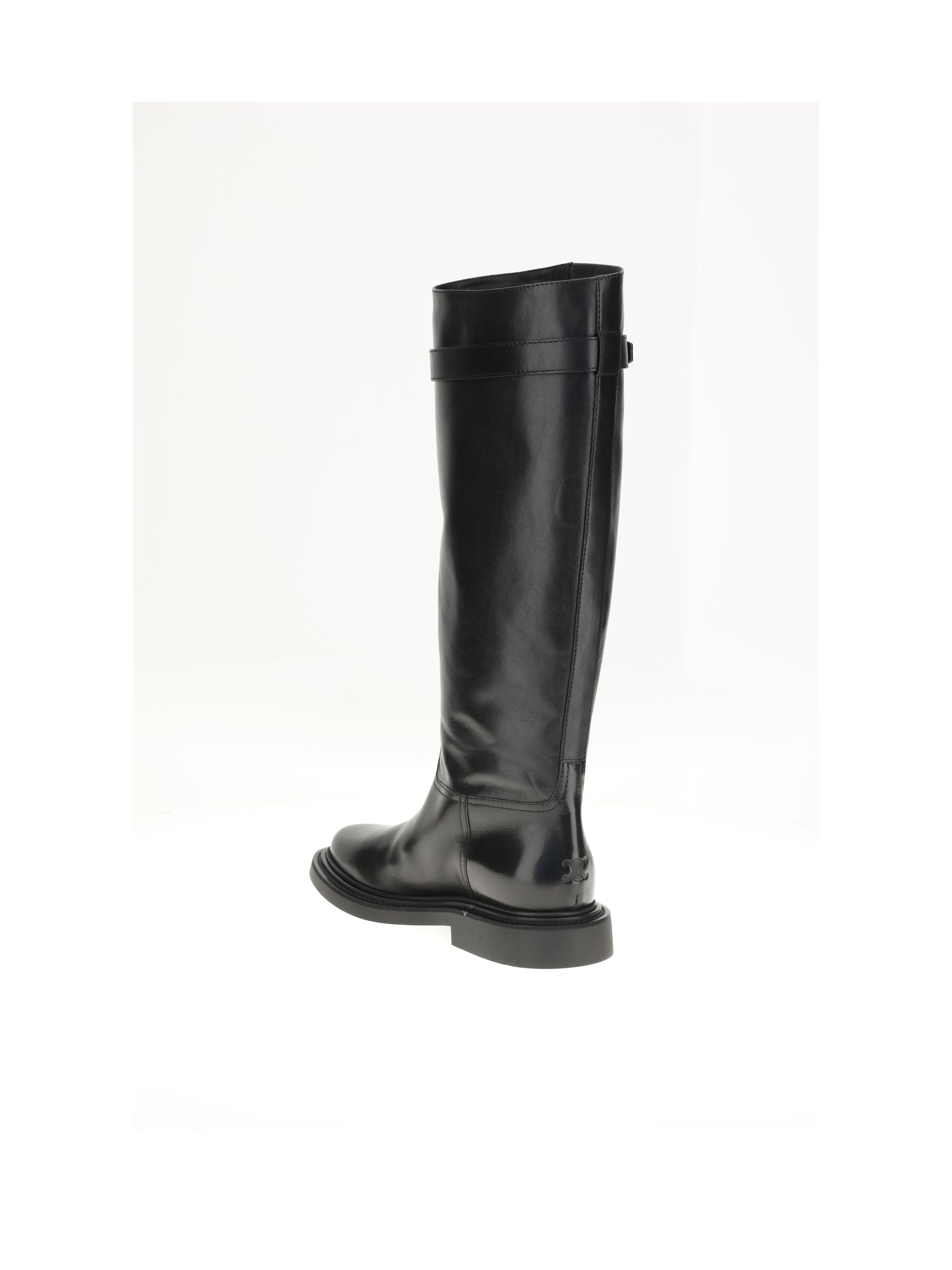 CELINE 38 high boot w/ buckle 30