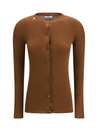 ribbed wool cardigan