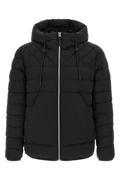 bergen down jacket in quilted technical fabric