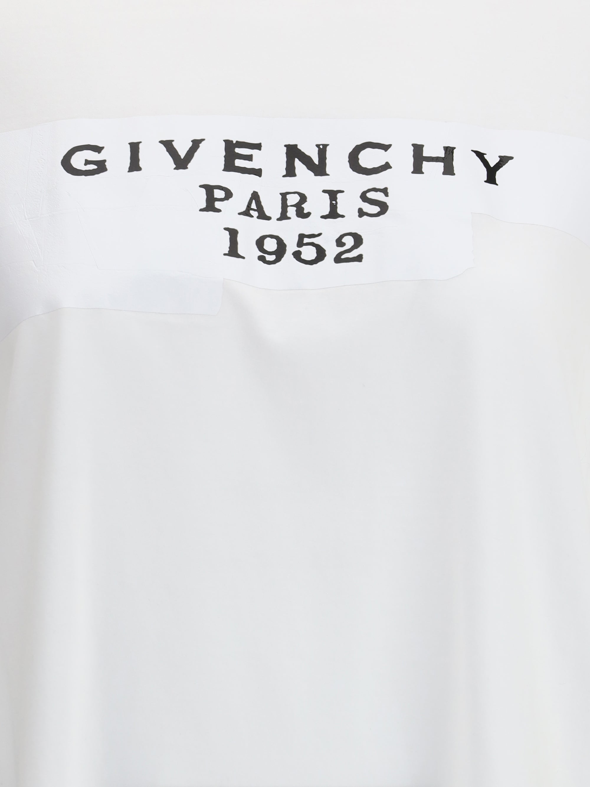 GIVENCHY M boxy cotton t-shirt with givenchy tape print