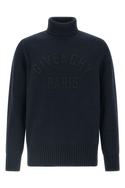 knitted cotton turtleneck sweater