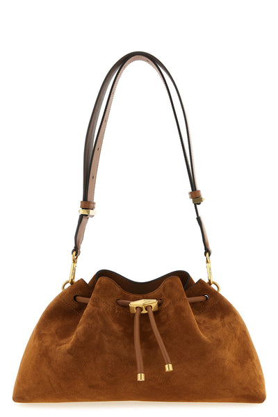 bon bon bucket suede shoulder bag