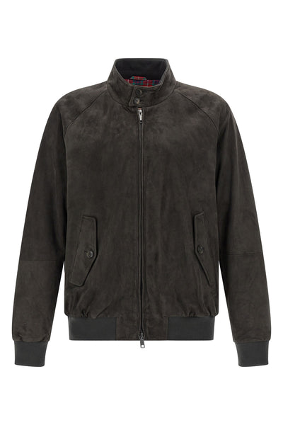 g9 suede bomber jacket