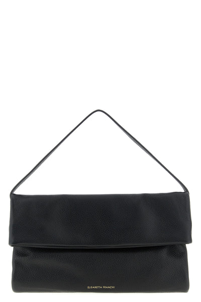 hammered leather shoulder bag