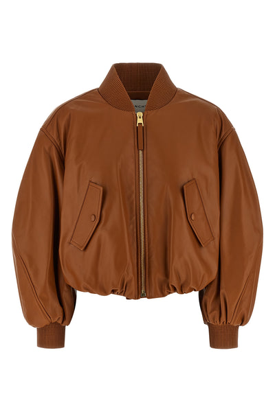 lamb nappa bomber jacket