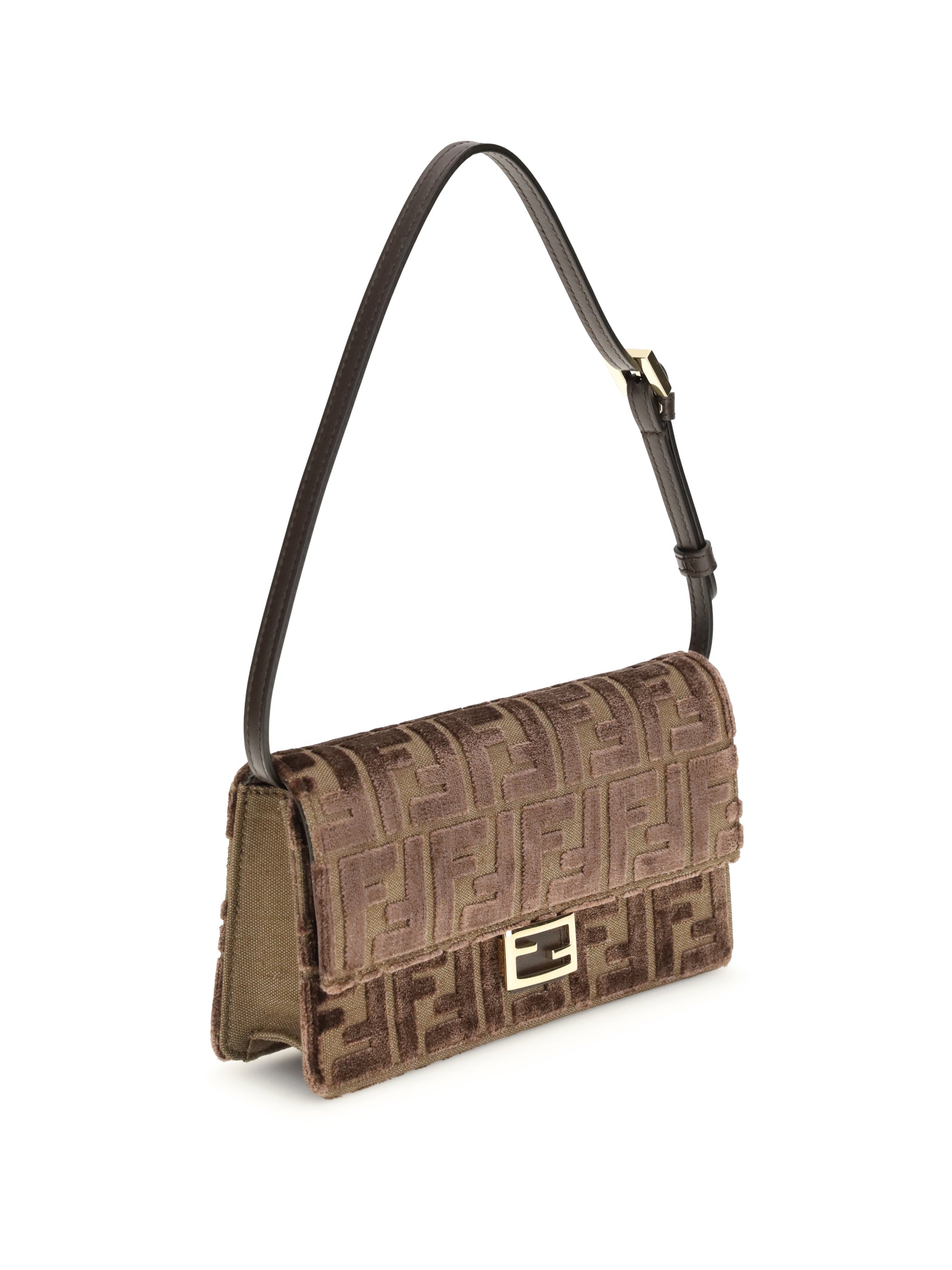 FENDI OS ff jacquard velvet wallet