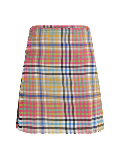 heather check mini kilt