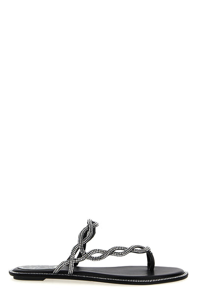 braid leather sandals