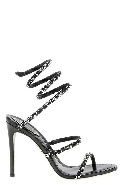 the cleo sandal by rené caovilla stands out for its iconic enveloping silhouet