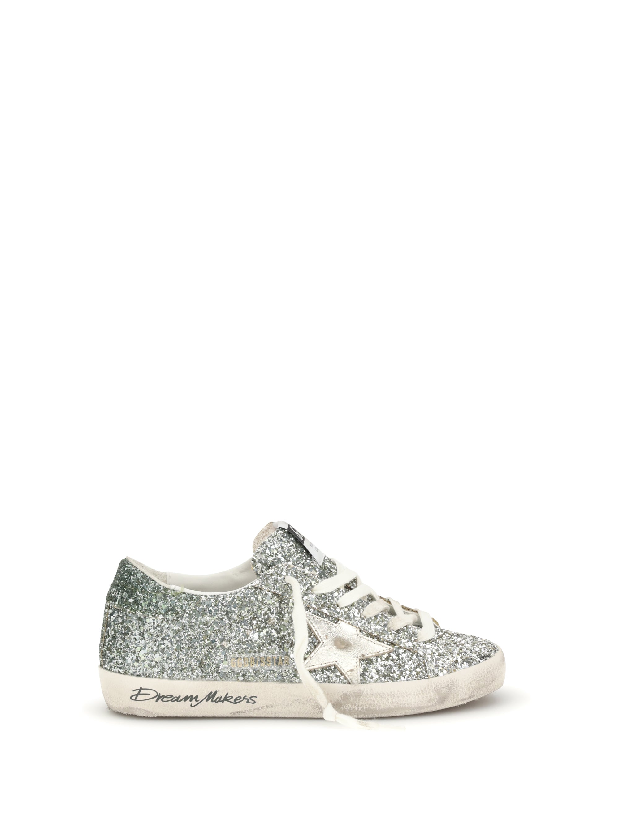 GOLDEN GOOSE 36 super-star glitter sneakers