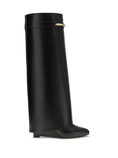 leather shark boots