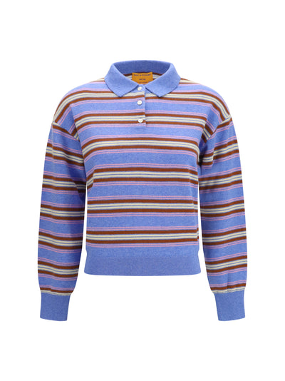 college striped polo sweater