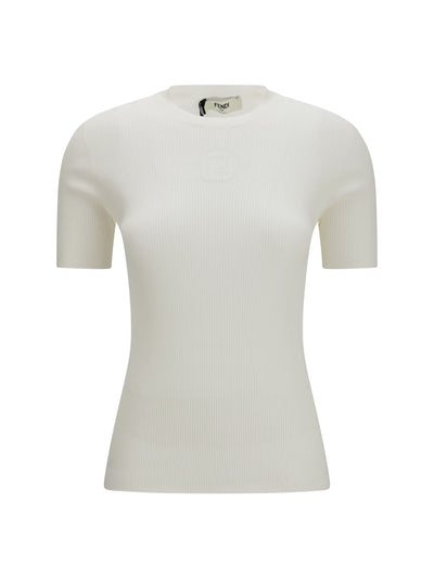short-sleeve cotton sweater