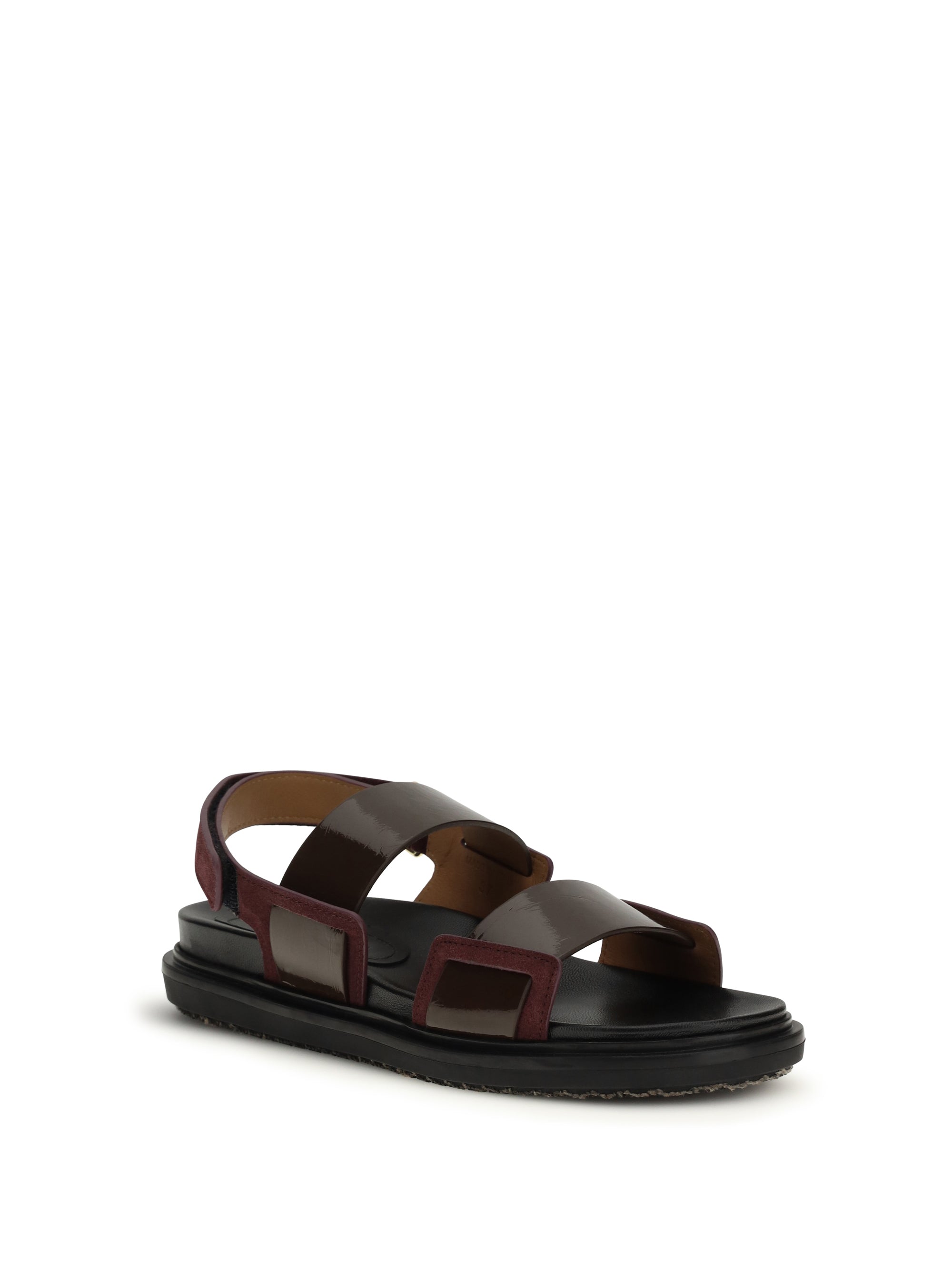 MARNI 37.5 double-strap fussbett sandals