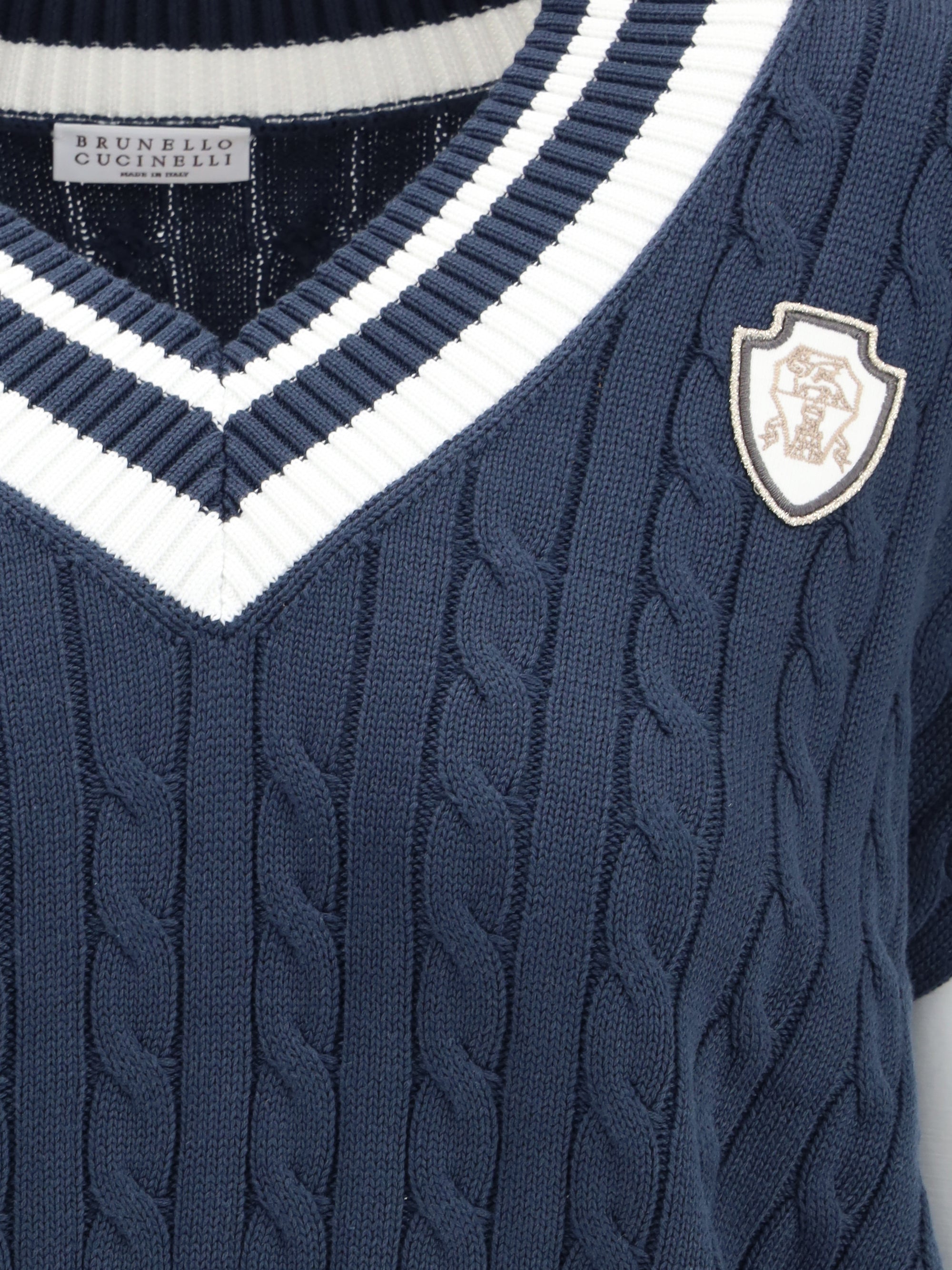 BRUNELLO CUCINELLI S aran-patterned vest