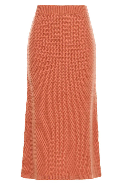 cashmere fabric long skirt