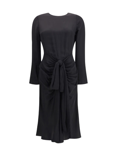 draped viscose dress