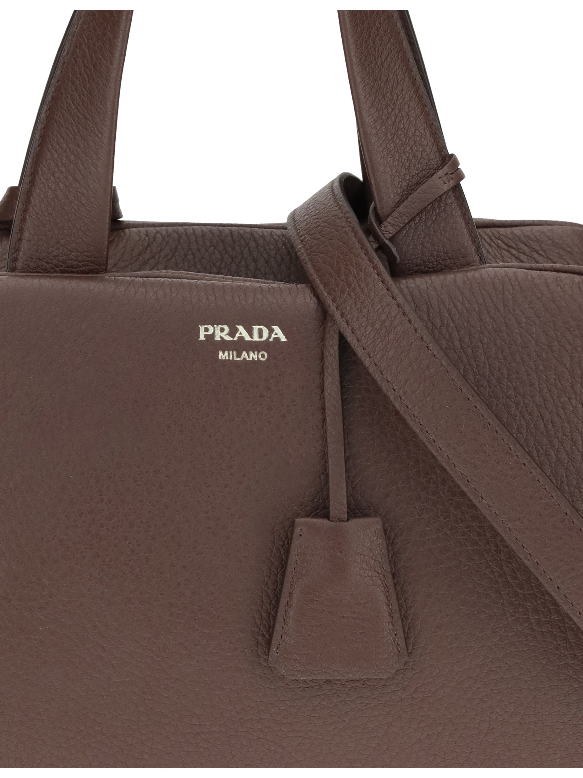 PRADA OS leather handbag