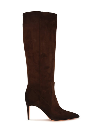 pointed high boots