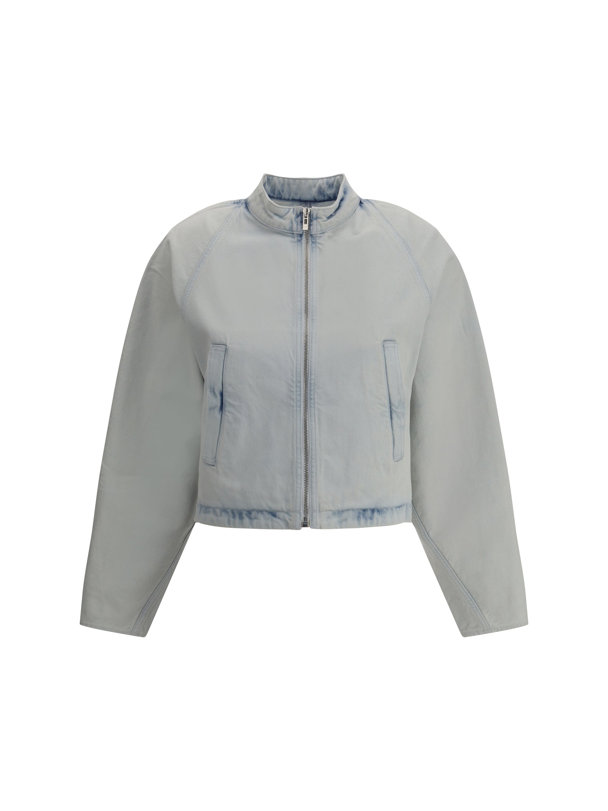 ALAIA 34 rounded denim jacket