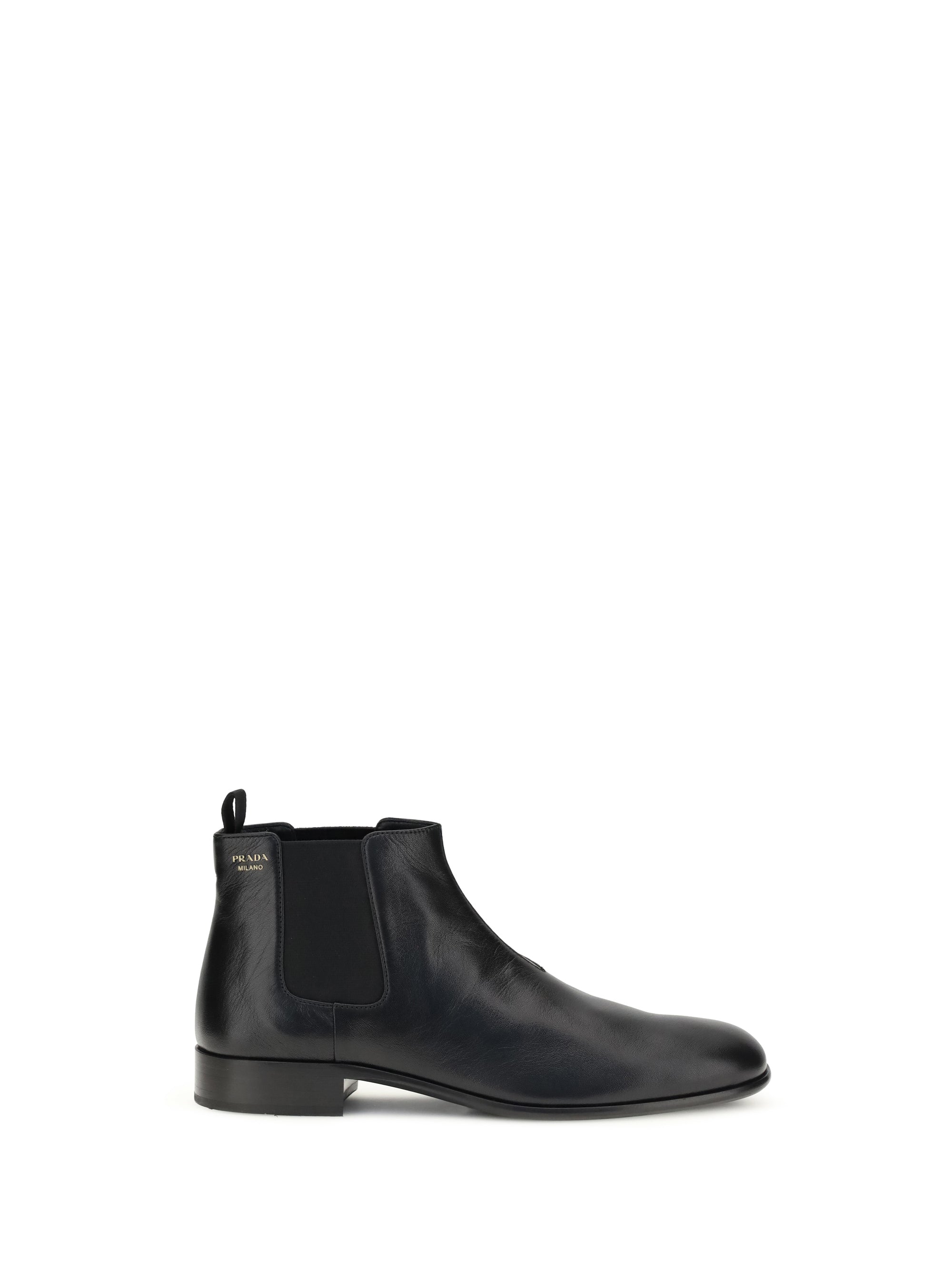 PRADA 36 leather ankle boots