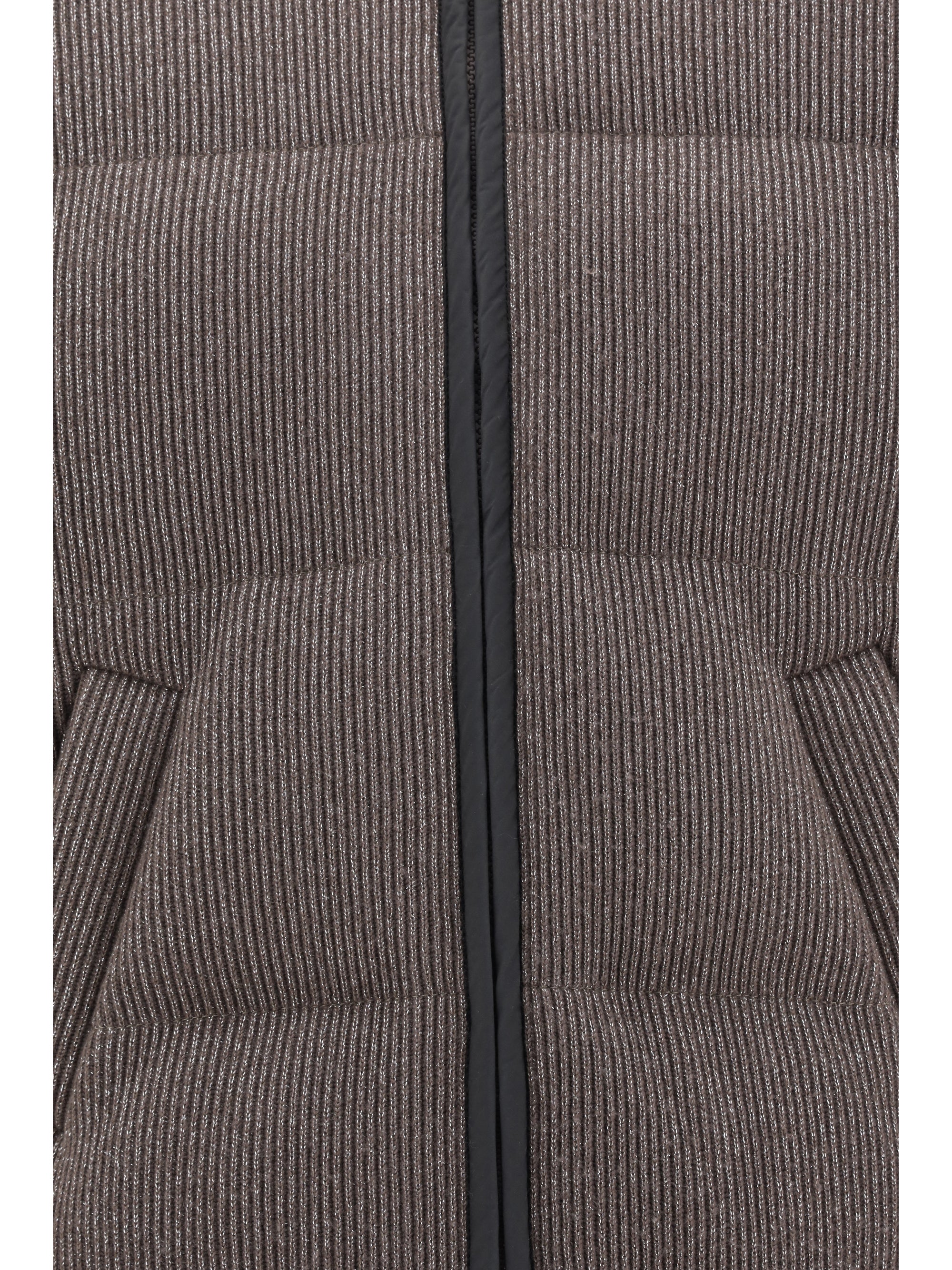 BRUNELLO CUCINELLI 44 lurex down jacket