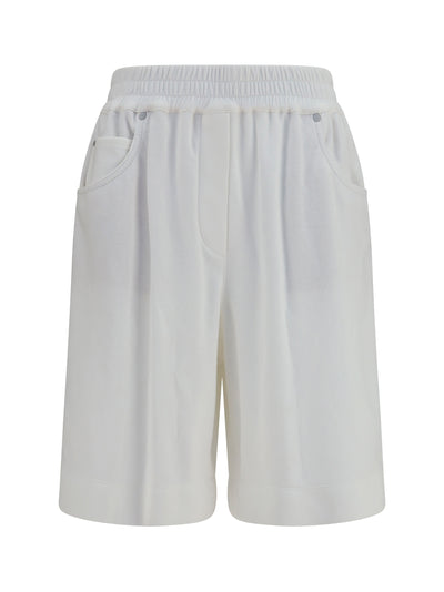 cotton piqué shorts
