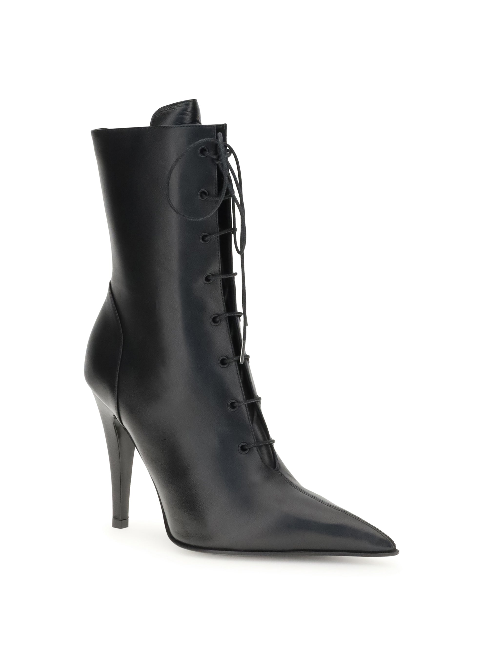 ALEXANDER MCQUEEN 37 leather ankle boots