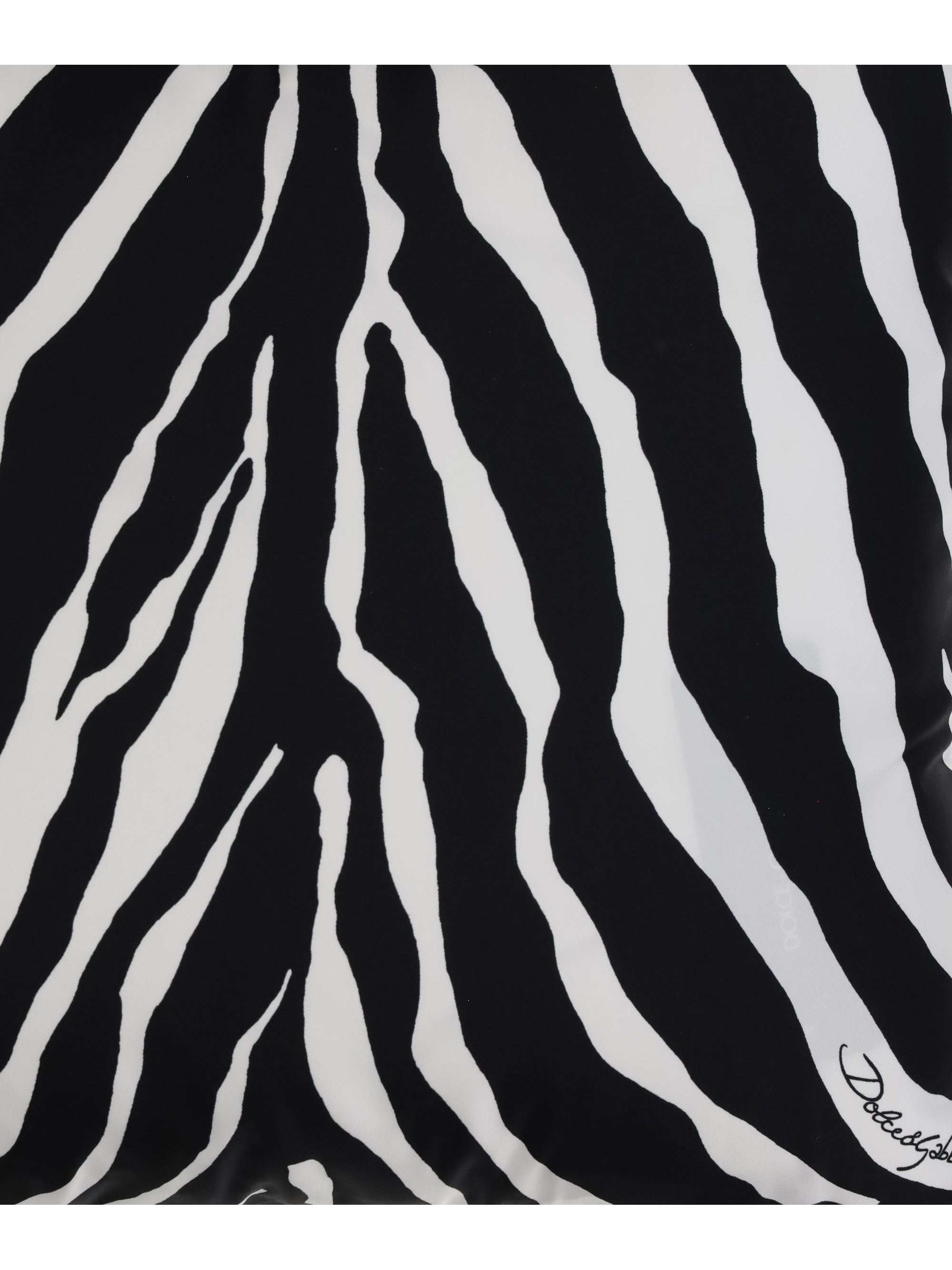 DOLCE & GABBANA OS zebra silk pillow